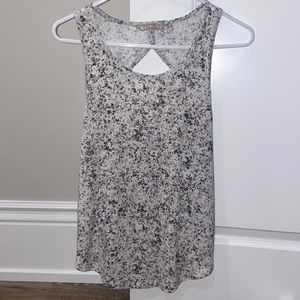 Athleta multicolor tank with diamond cut out on back!